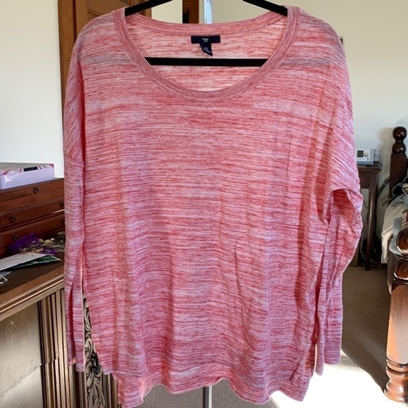 𝅺GAP Softspun Orange Crewneck Sweater Size XL EUC - Picture 1 of 4